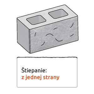 Štiepaný plot z jednej strany