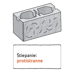 Štiepaný plot protistranne